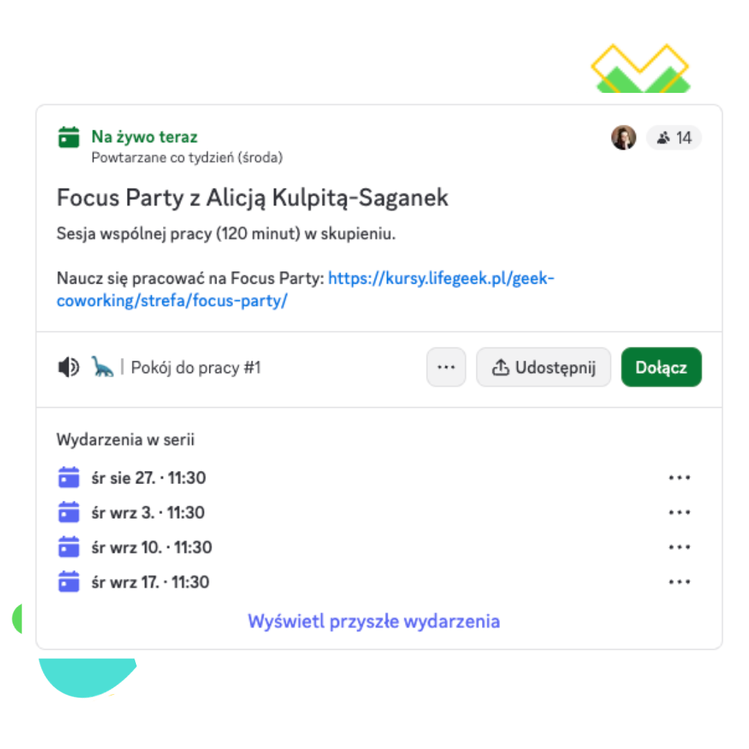 1. Dołącz do sesji wspólnej pracy